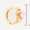 Серьги из золота 585 пробы c фианитами