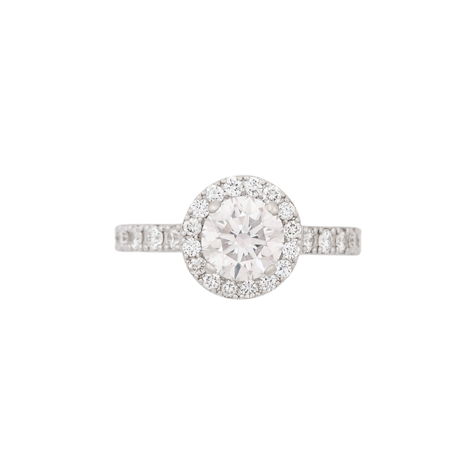 Кольцо из золота 585 пробы c бриллиантами