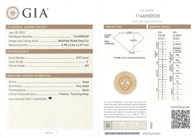 Кольцо из золота 750 пробы c бриллиантами, Л 2811 7807 за 2600000