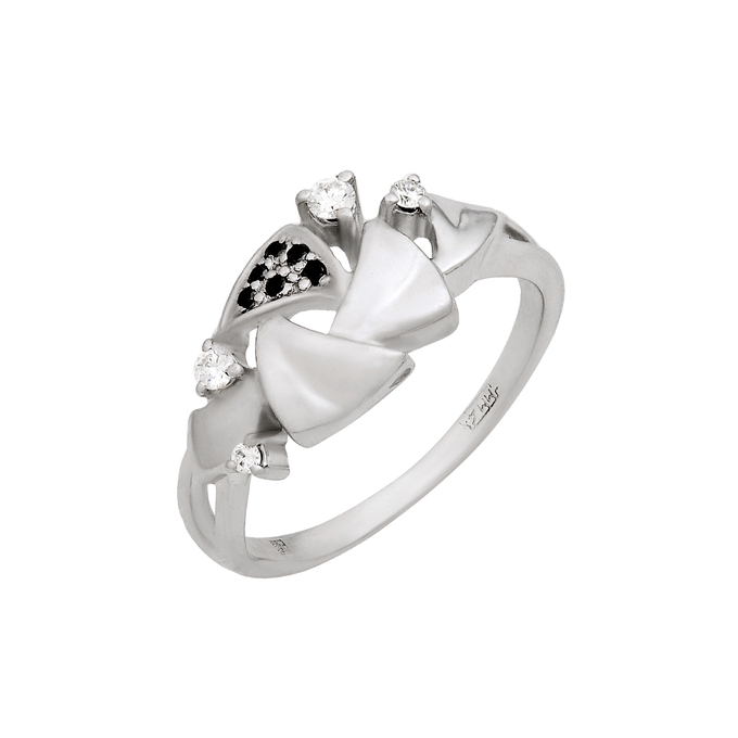 Кольцо из золота 585 пробы c бриллиантами