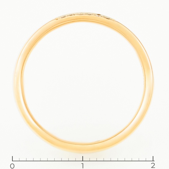 Кольцо из комбинированного золота 585 пробы c 7 бриллиантами, Л48066316 за 18300