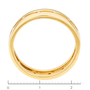 Кольцо из желтого золота 585 пробы c 14 бриллиантами Л41046659 фото 3