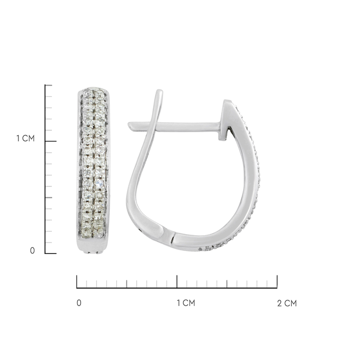 Серьги из золота 585 пробы c бриллиантами, К 0000 3820 за 31800