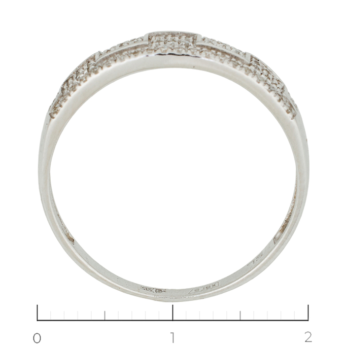 Кольцо из белого золота 585 пробы c 74 бриллиантами, Л 7101 8743 за 15120