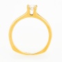 Кольцо из желтого золота 750 пробы c 1 бриллиантом Л24117861 фото 3
