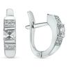 Серьги из золота 585 пробы c фианитами