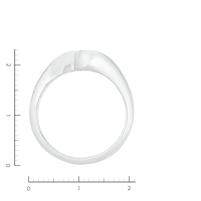 Кольцо из белого золота 750 пробы c 1 бриллиантом, Л 2809 9663 за 66560