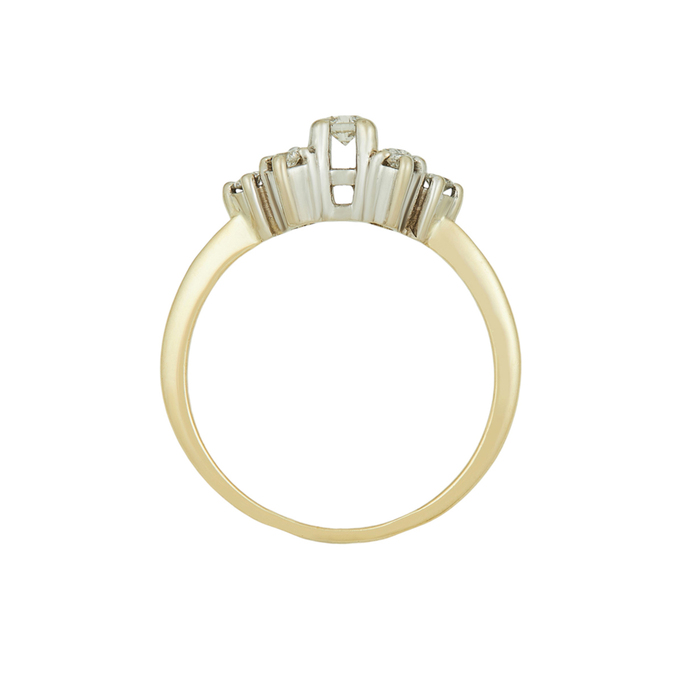 Кольцо из золота 585 пробы c бриллиантами, Л 4807 3530 за 37740