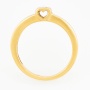 Кольцо из желтого золота 750 пробы c 1 бриллиантом Л54042560 фото 3