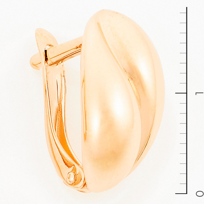 Серьги из красного золота 585 пробы