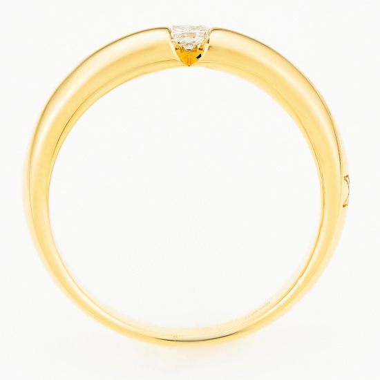 Кольцо из желтого золота 750 пробы c 1 бриллиантом, Л63017150 за 95500