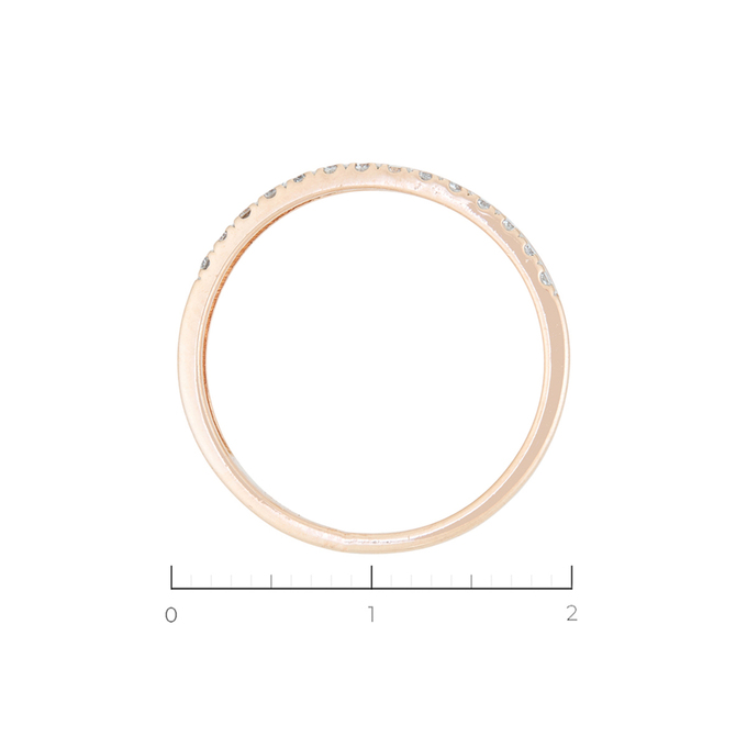 Кольцо из золота 585 пробы c 14 бриллиантами, Л 0910 8746 за 18130