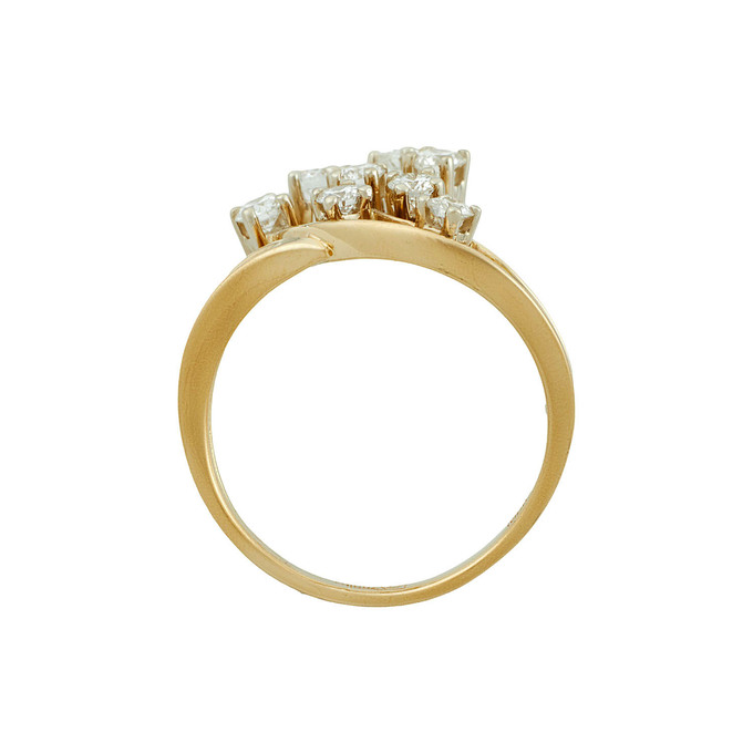 Кольцо из золота 750 пробы c бриллиантами, Л 1812 0106 за 112140