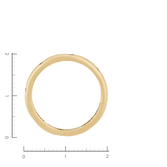 Кольцо обручальное из красного золота 585 пробы c 8 бриллиантами, Л41053942 за 20230