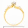 Кольцо из комбинированного золота 750 пробы c 1 бриллиантом Л25076766 фото 4