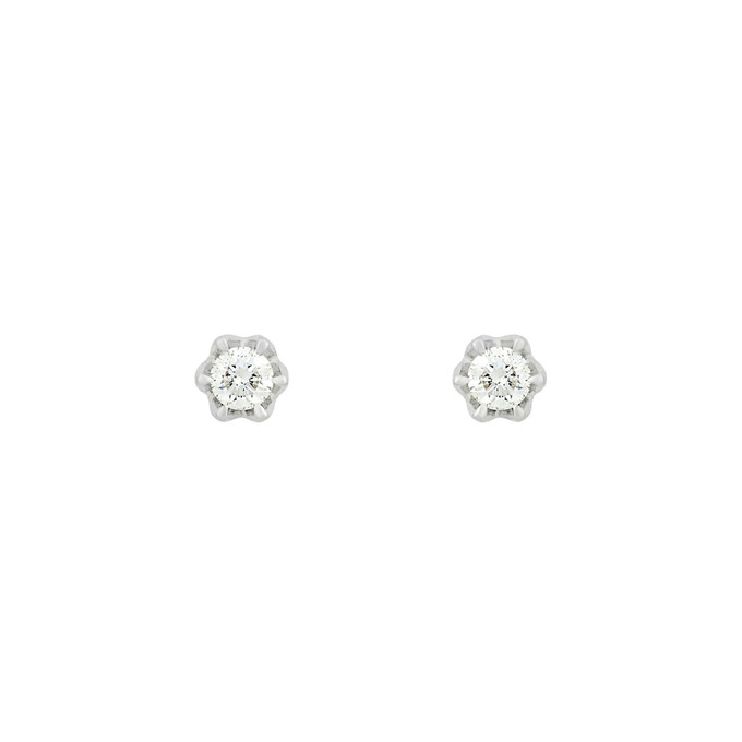 Серьги из золота 585 пробы с бриллиантами, Ц О007 4025 за 29000