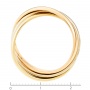 Кольцо обручальное из комбинированного золота 585 пробы Л32072600 фото 4