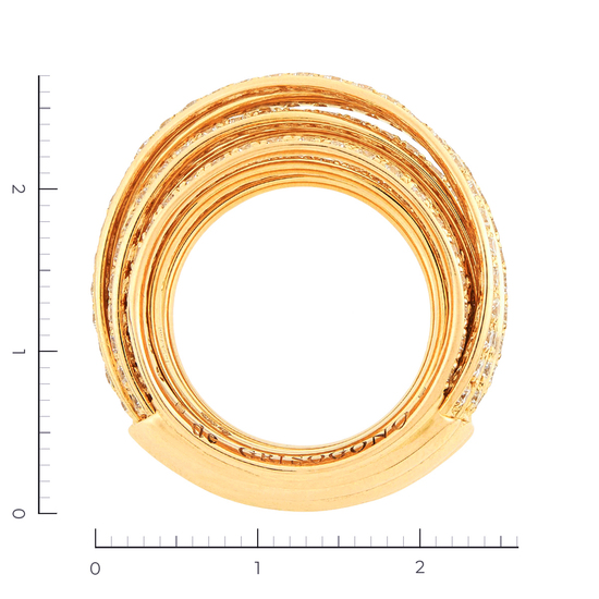 Кольцо из красного золота 750 пробы c 210 бриллиантами, Л28086593 за 1459000