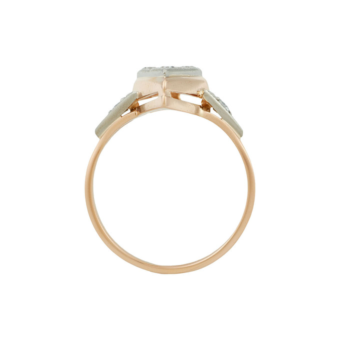 Кольцо из золота 583 пробы c бриллиантами, Л 5207 4219 за 88000