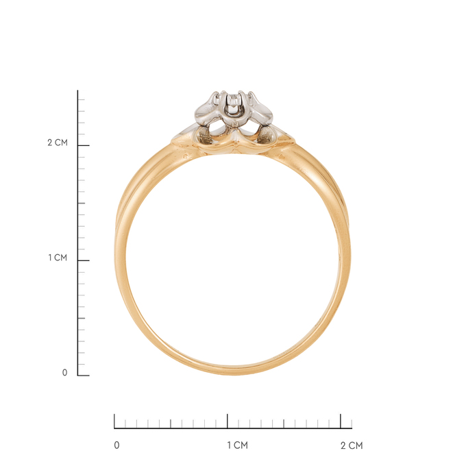 Кольцо из золота 585 пробы c бриллиантами, Л 3009 7535 за 39120