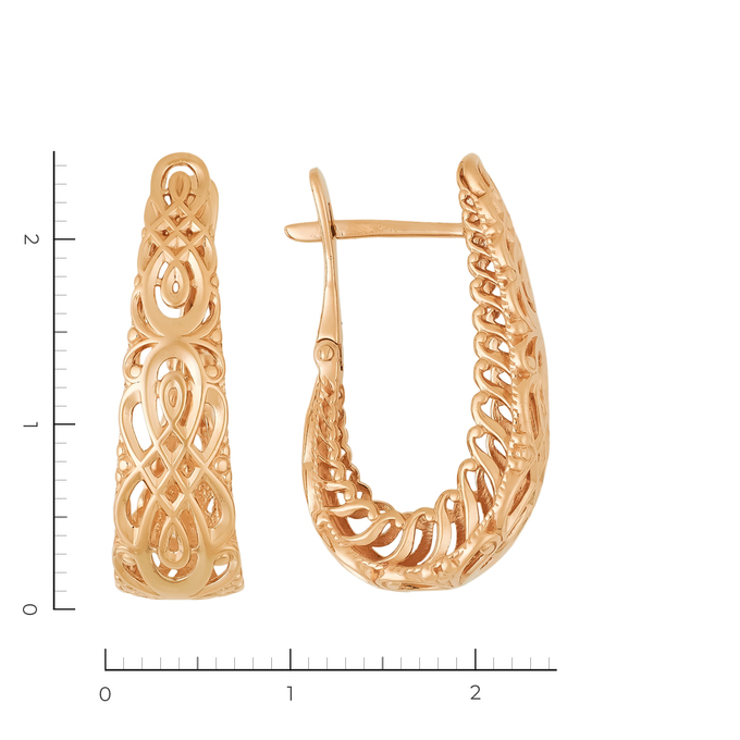 Серьги из золота 585 пробы