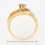 Кольцо из комбинированного золота 585 пробы c 34 бриллиантами Л47041005 фото 4