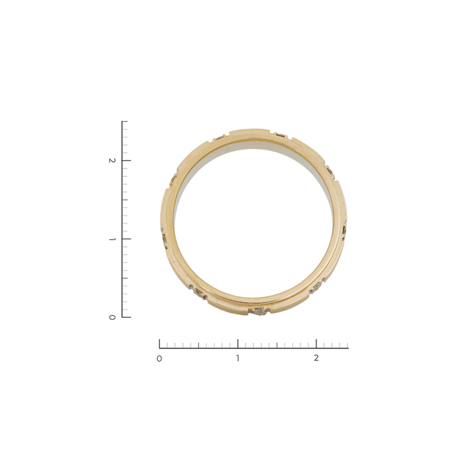 Кольцо из золота 585 пробы c 18 бриллиантами