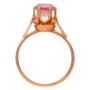 Кольцо из красного золота 583 пробы c камнями синтетическими 012688 фото 2
