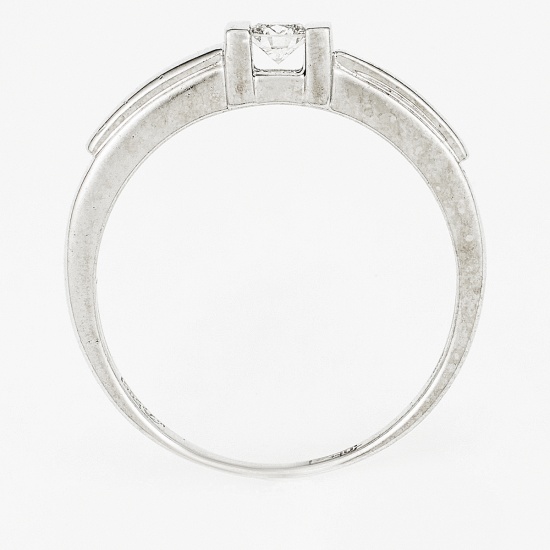 Кольцо из белого золота 585 пробы c 1 бриллиантом, Л29117912 за 14450