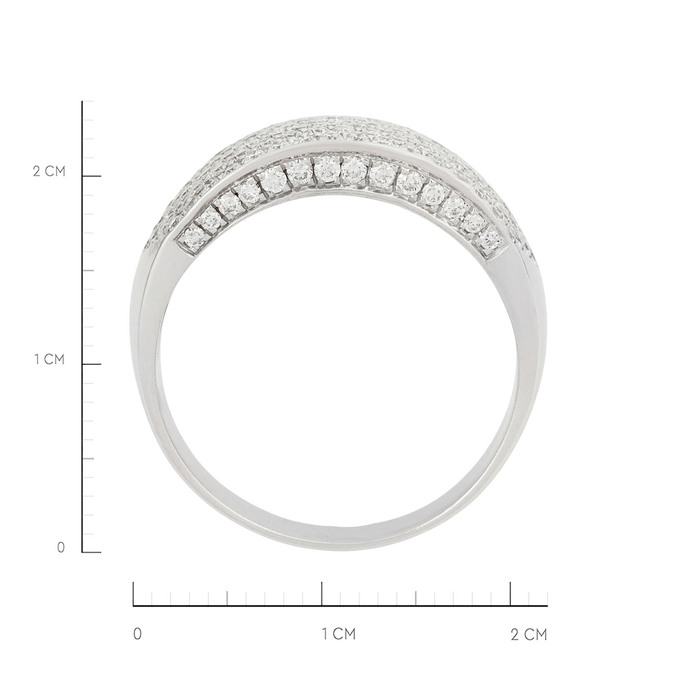 Кольцо из золота 585 пробы c бриллиантами, Л 5207 7404 за 89000