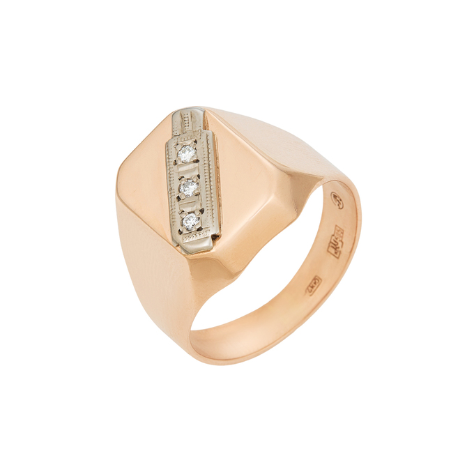 Кольцо из золота 585 пробы c бриллиантами, Л 4508 0822 за 80720