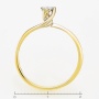 Кольцо из желтого золота 750 пробы c 1 бриллиантом Л28071054 фото 4