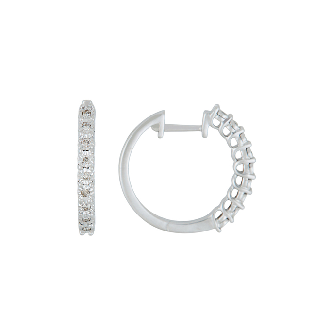 Серьги из золота 585 пробы c 18 бриллиантами, Л22122794 за 39 500 ₽