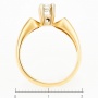 Кольцо из комбинированного золота 585 пробы c 1 бриллиантом Л05122048 фото 4
