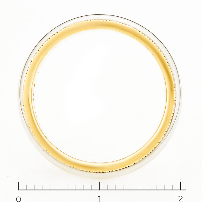 Кольцо обручальное Tiffany&Co золото, 750, 3 к.,6,67 гр. (чистый вес 6,67 гр.) Tiffany&Co Milgrain,  PT950