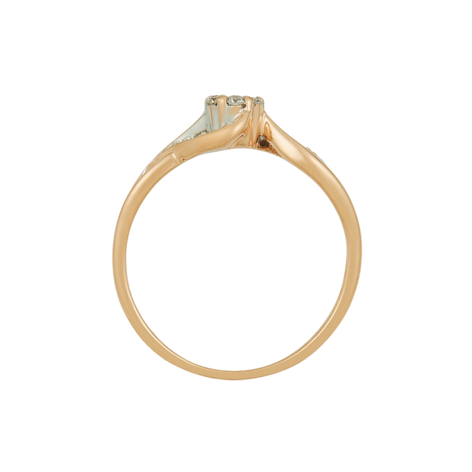 Кольцо из золота 585 пробы c бриллиантами, Л 6101 9992 за 23700