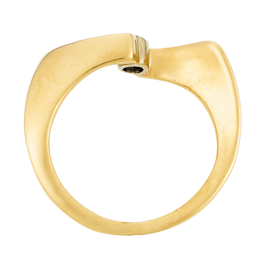 Кольцо из желтого золота 585 пробы c 1 бриллиантом, Л12044774 за 9800