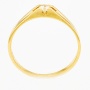 Кольцо из желтого золота 750 пробы c 1 бриллиантом Л29117509 фото 2