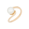 Кольцо из золота 585 пробы c культивированным жемчугом