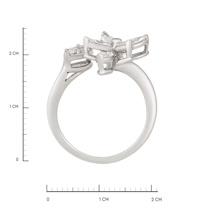 Кольцо из золота 750 пробы c бриллиантами, Л 4508 1905 за 190000