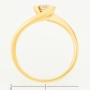 Кольцо из желтого золота 750 пробы c 1 бриллиантом Л62012450 фото 4