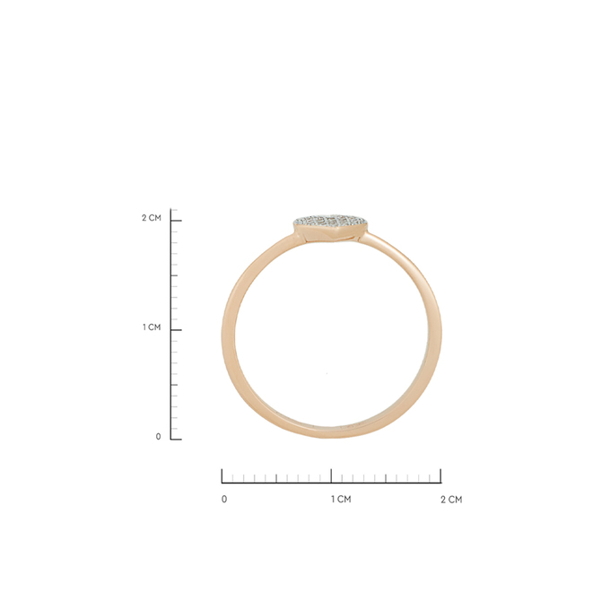 Кольцо из золота 585 пробы c бриллиантами, Л 2212 8132 за 15600