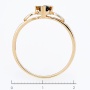 Кольцо из комбинированного золота 585 пробы c 1 сапфиром Л60015870 фото 4