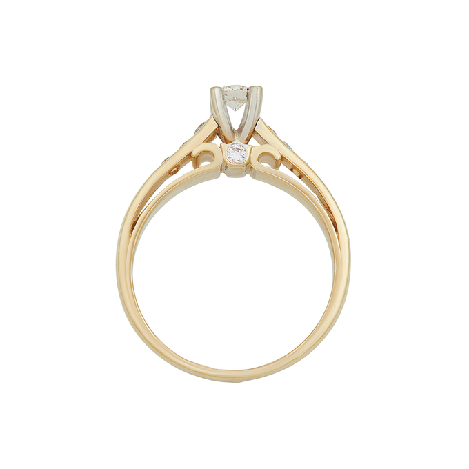 Кольцо из золота 585 пробы c бриллиантами, Л 7303 3822 за 106400