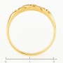 Кольцо из желтого золота 585 пробы c 3 бриллиантами Л31119227 фото 4