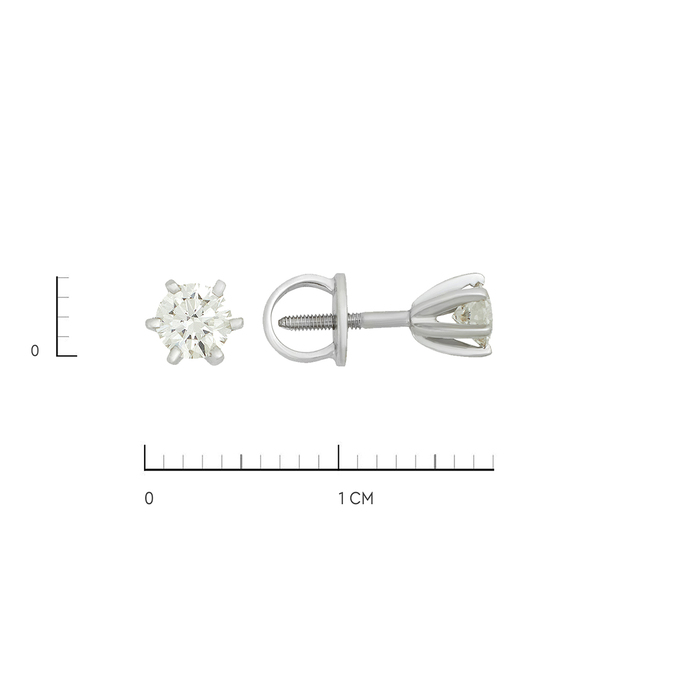 Серьги из золота 585 пробы c бриллиантами, Л 0908 0360 за 145000