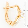 Серьги из золота 585 пробы c фианитами