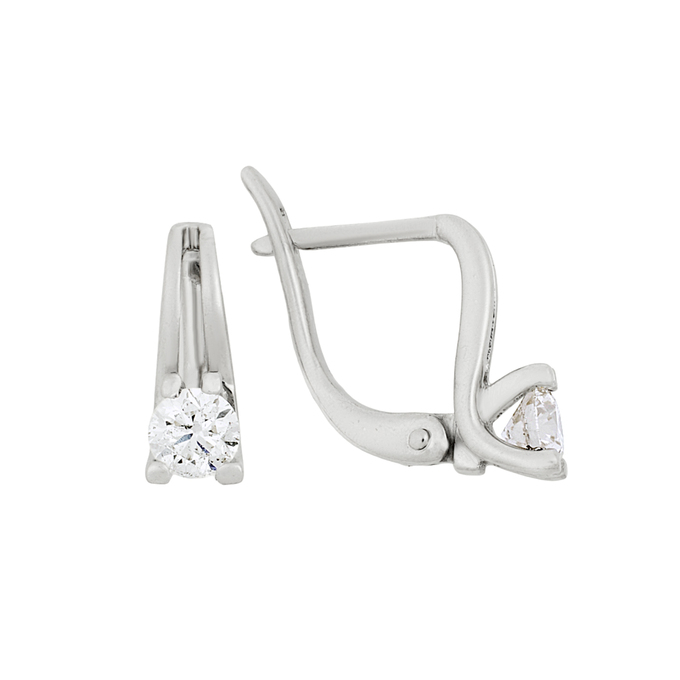 Серьги из золота 585 пробы c бриллиантами, Ц О007 1587 за 79600