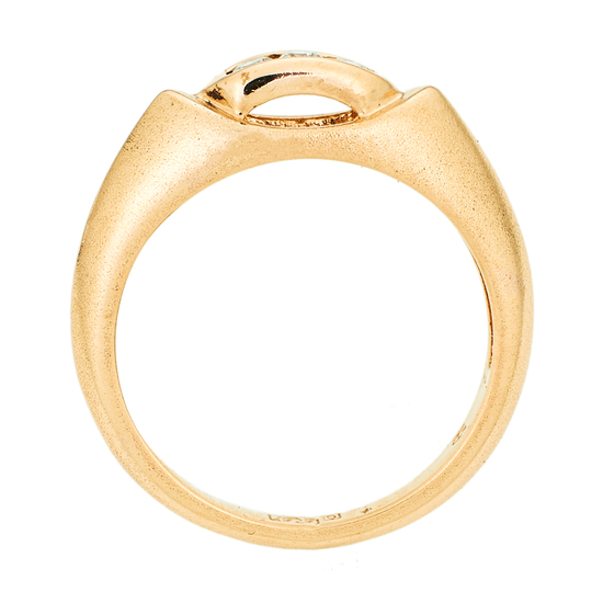 Кольцо из красного золота 585 пробы c 3 бриллиантами, Л22116812 за 17940