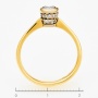 Кольцо из желтого золота 750 пробы c 21 бриллиантами Л06151460 фото 4